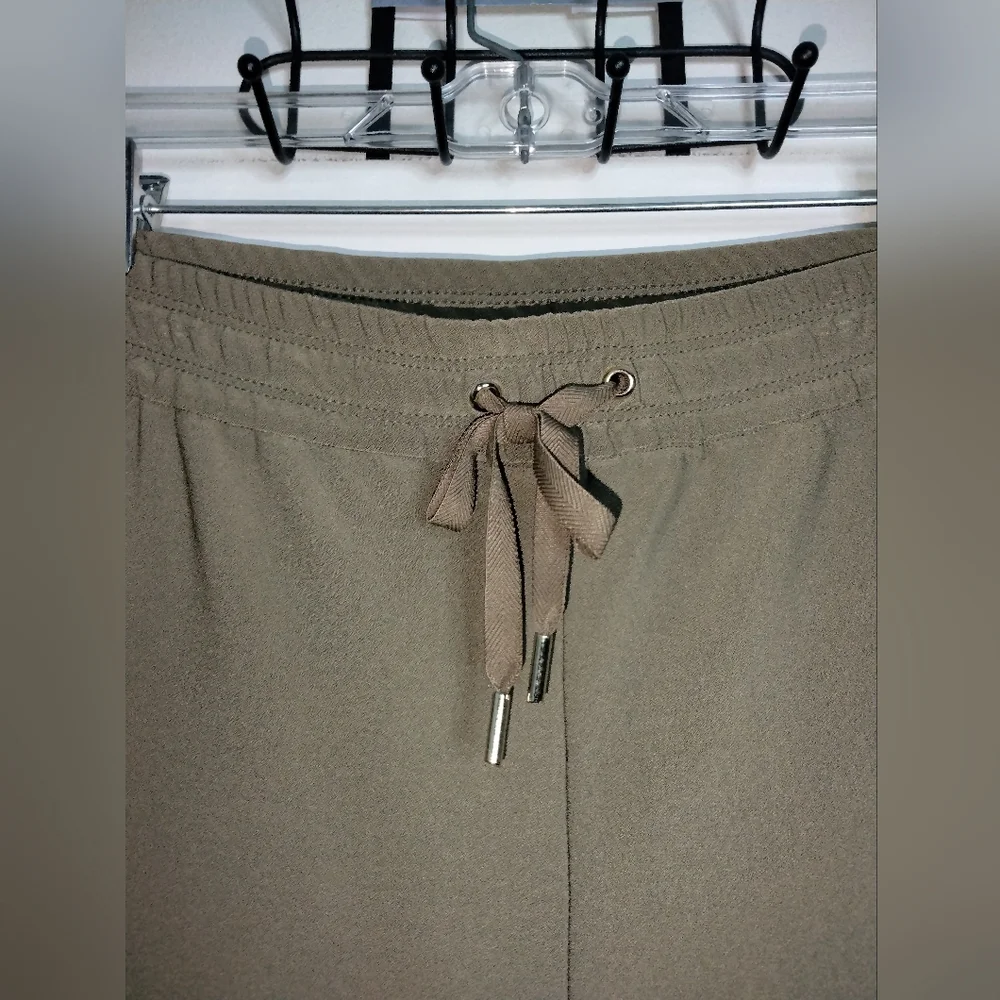 Joie (Sz XL) Olive Green Stretch Drawstring Waist Slip Pockets Pants (NEW-NWT) - Picture 3 of 10